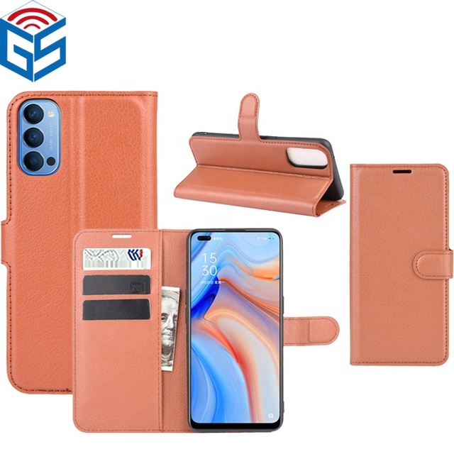 For Oppo Reno 9 Pro Plus Reno8 4 5G Folio Litchi Card Holder Wallet Flip Pu Leather Back Cover Cases
