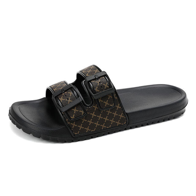 2026 Men's Fashion Design Slippers Hot Sale Eva Material Light Weight Buckle Slides Sandal Open Anti-Slip Cheap Sendal