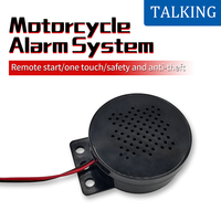 Système d'Alarme Vocal pour Moto Multi-Langues avec Démarrage et Arrêt Moteur à Distance, Antidémarrage Intégré