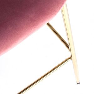 Tabourets hauts <span class=keywords><strong>de</strong></span> siège en tissu <span class=keywords><strong>de</strong></span> velours <span class=keywords><strong>de</strong></span> haute qualité <span class=keywords><strong>de</strong></span> mode moderne <span class=keywords><strong>chaise</strong></span> <span class=keywords><strong>de</strong></span> <span class=keywords><strong>bar</strong></span> <span class=keywords><strong>de</strong></span> meubles avec pieds en métal - Product Image 5