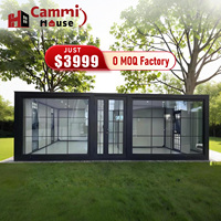 Cammi Maison Conteneur Moderne ADU Clé en Main Meublée Extensible pour Usage Résidentiel, Cabane Préfabriquée Extensible pour Jardin, Hôtel ou Entrepôt