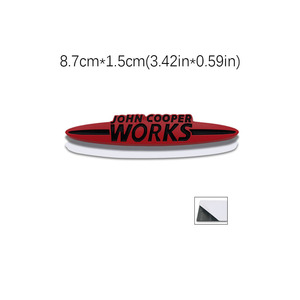 สติกเกอร์แบบมีกาวในตัวโลโก้บนรถ3D โลโก้เครือข่าย <span class=keywords><strong>JCW</strong></span> แบบมินิปรับเปลี่ยนได้โลโก้รถ - Product Image 3