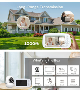 Kỹ thuật số 2.4GHz FHSS không có wifi 1000ft phạm vi 5 "Màn hình <span class=keywords><strong>LCD</strong></span> bé điện thoại VOX chế độ Video di động màn hình bé với máy ảnh và âm thanh - Product Image 5