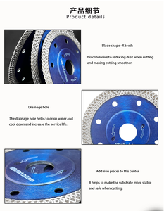 Sıcak Press105MM elmas Turbo kesme aracı taşlama testere bıçağı kesme diski için granit mermer taş seramik karo - Product Image 5