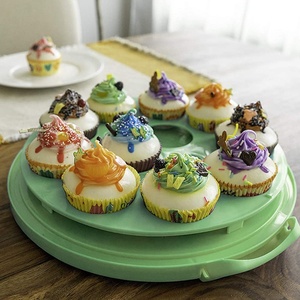 Giá Đỡ Bánh Muffin Và Bánh Cupcake Bằng Nhựa Không Chứa BPA Có Tay Cầm Gấp Gọn - Product Image 5