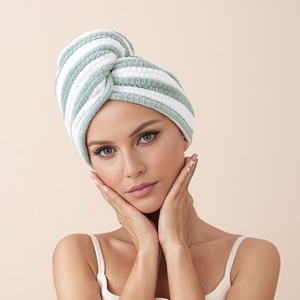 Chapeau de séchage des cheveux pour femmes, épaissi, absorbant, en polaire corail, pour adultes, séchage rapide - Product Image 6