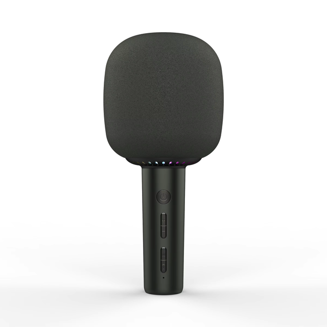 Portable Mini for BT Speaker with Powerful 5W Super Bass Sound RGB LED Disco Light and Microphone for Computer Use