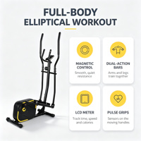 Dispositivo de Entrenamiento Cardiovascular para el Hogar, Ajustable a Varios Niveles, Quema Grasa, Pérdida de Peso, Bicicleta Elíptica de Fitness