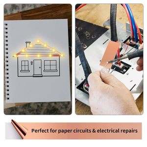 0.1mmエレクトロニクスEMIシールド二重伝導銅箔テープシングルガイド静電マスキング - Product Image 5