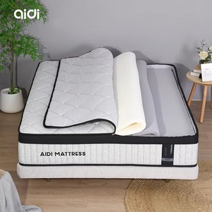 Colchón de Espuma Viscoelástica Ajustable en Altura con Resortes Híbridos Personalizados AIDI OEM/<span class=keywords><strong>DOM</strong></span>, Tamaño Queen, para Uso en Hoteles y Escuelas, 28 cm de Grosor - Product Image 1