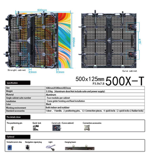 Кран дисплей A13 панель стенд <span class=keywords><strong>Leed</strong></span> экран коврик 360 полностью закрытый P19 250 светодиодный шкаф отливки фиксированный - Product Image 4