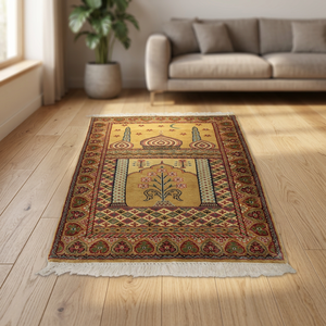 พรมละหมาดขนสัตว์ Radiant Refuge ทำมือ - Product Image 4