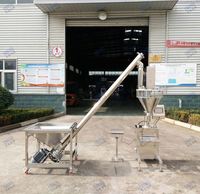 Machine de remplissage et d'emballage semi-automatique à vis sans fin pour poudre sèche, farine de blé, 500g, 1kg, 2kg, 5kg, doseur à vis sans fin