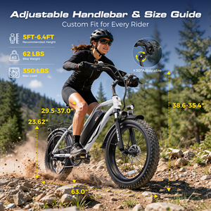 Vélo à pneus larges 20"x4.0, cadre en acier au carbone 750W, accélérateur à poignée 48V13Ah, stock en gros entrepôt USA, expédition 3-7 jours M20-2 20 pouces - Product Image 4