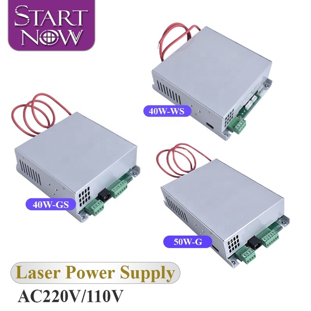 Startnow 50W-G MYJG-50 45 55 50W CO2 Laser Engraving Machine Source Laser Power Supply