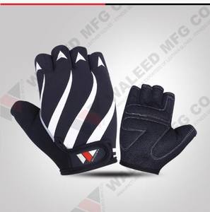 Équipement de sport de plein air, gants fins à demi-doigts pour le fitness, le cyclisme, respirants, rouges, gants de sport noirs - Product Image 1