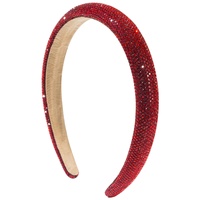 Serre-têtes simples et scintillants en cristal, finement rembourrés, accessoires de fête de Noël, bandeaux festifs pour femmes