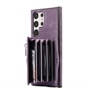 Funda de Cuero de Lujo Estilo Ejecutivo para Teléfono con Correa de Muñeca y Correa Larga para el Hombro para Samsung S23 S24ULTRA - Product Image 3