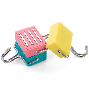 Japanese-style creative magnetic <b>hook</b>, seamless hanging for household microwave and refrigerator, nail-free magnetic adhesive - Product Image 5