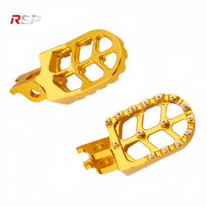 Repose-pieds de moto en alliage d'aluminium CNC, plateforme large antidérapante, ensemble de repose-pieds pour moto tout-terrain 125cc 250cc, rénovation/mise à niveau RSP - Product Image 4