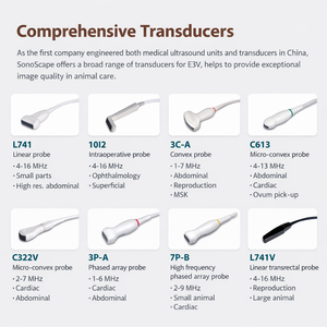 Ecógrafo Veterinario <span class=keywords><strong>Doppler</strong></span> Color SonoScape E3V, Portátil, para Cuidado de Animales, Diagnóstico <span class=keywords><strong>Abdominal</strong></span>, de Embarazo y Reproductivo - Product Image 5