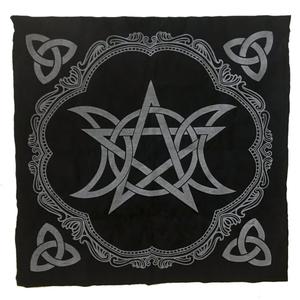 Hexerei Tapisserie Wahrsagerei Astrologie Karten Spiel <span class=keywords><strong>Tarot</strong></span> Tischdecke Triple Moon Pentagram Pagan Flanell Altar Stoff - Product Image 1