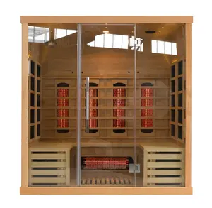 New design style wooden sauna infrared and steam combination type sauna room