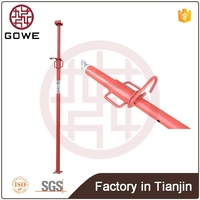 GOWE Soporte de Acero Ajustable de Tipo Pesado, Puntal Galvanizado para Andamios, Trípode de Apuntalamiento, Altura 2200-4000mm