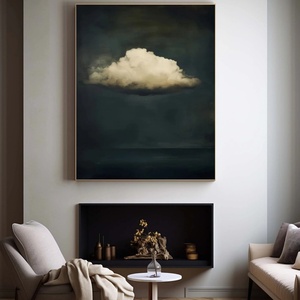 Pintura Contemporánea al Óleo con Textura, Arte en Lienzo, Arte de Nubes en Pastel, Lienzo Abstracto Grande para Hogar y Galería - Product Image 5