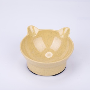Tazón Elevado Antideslizante para Mascotas con Forma de Oreja de Gato, Venta al por Mayor de Fábrica, Comedero Ecológico de Plástico para Gatos - Product Image 5