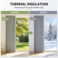 Cortinas Modernas Inteligentes con Motor y Control Remoto, Cortinas Opacas Personalizadas para Hoteles, de Poliéster/Lino, para Todas las Estaciones