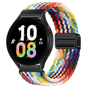 RYB Nouveau bracelet de montre intelligent en nylon tressé 20/22 mm pour Samsung <span class=keywords><strong>Galaxy</strong></span> <span class=keywords><strong>Watch</strong></span> <span class=keywords><strong>3</strong></span> 45 mm 46 mm <span class=keywords><strong>Classic</strong></span> Sport - Product Image 5