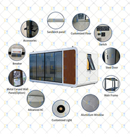 Meilleure Offre : Cabine de Bureau Mobile, Tiny House, Conteneur Préfabriqué sur Roues, Maison Mobile, Remorque de Bureau