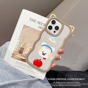 Per <span class=keywords><strong>iPhone</strong></span> 17 16 15 14 13 12 <span class=keywords><strong>11</strong></span> custodia per <span class=keywords><strong>telefono</strong></span> per ragazze carine per ITEL A80 A58 A60 moda TPU orecchie da donna - Product Image 4