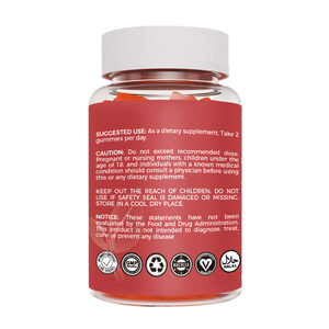 100% tinh khiết nghệ tây chiết xuất Gummies toàn bộ thảo mộc bổ sung cho người lớn duy trì năng lượng sức khỏe tim mạch hỗn hợp Berry hương vị - Product Image 2