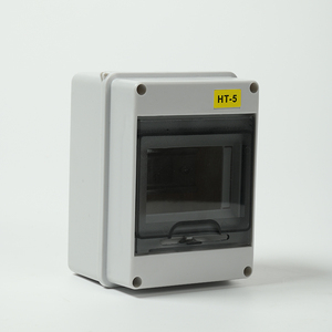 Caja de Distribución Eléctrica de Alto Rendimiento IP65 a Prueba de Agua para Exteriores, HT-5 Vías, MCB, Plástico ABS, Panel de Montaje - Product Image 1