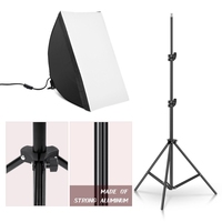 Installation rapide et facile à transporter 50*70cm Kit de boîte à lumière de matériel de studio photo vidéo Boîte à lumière de photographie Streaming en direct Lampe de maquillage Ampoule Tente