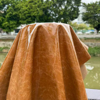Cuir de vachette véritable première couche, brillant, huilé et ciré, motif verre brisé, 0,9-1,1 mm, vintage, pour sacs à main personnalisés