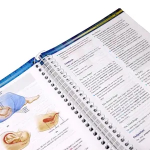 Libros médicos personalizados Impresión de libros en espiral Personalizar y encuadernar su propio diario de bajo contenido Imprimir