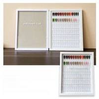Livre d'échantillons d'ongles en acrylique de luxe personnalisé 90/180 couleurs, album de présentation anti-poussière, nuancier de couleurs liquides premium pour nail art, vente en gros