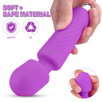 Masseur puissant AV Wand pour femmes, rechargeable par USB, 9 modes, 7 vitesses, étanche IPX7, vibrateur point G, fournisseur OEM ODM, usine