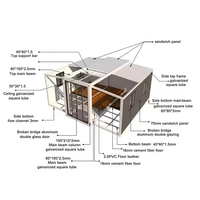 Prix Usine Cabine Conteneur Mobile 20 pieds Maisons Préfabriquées Modulaires à Assembler Mini Maison Conteneur Préfabriquée Prête à l'emploi Maison Portable