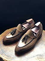 Cie ML17 Mocassins à glands tissés personnalisés en cuir de veau chaussures à semelle extérieure en cuir respirant faites à la main pour hommes de haute qualité