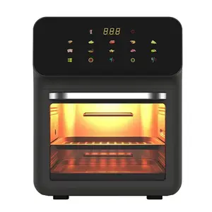 Horno de freidora de aire de vapor Digital de acero inoxidable 10L 12L 15L Horno de freidora de aire Manual Digital