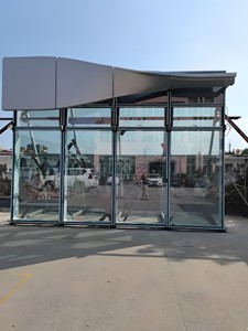 Système de façade murale courbée pour balcon, revêtement extérieur pour immeuble commercial de grande hauteur - Product Image 2
