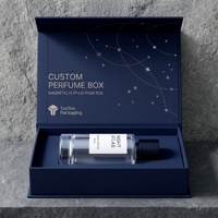 Confezione Regalo Premium Personalizzata per Colonia Blu e Scatola Magnetica per Fragranze con Scatola di Presentazione in Carta e Confezione per Profumi