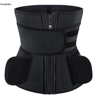 XS-XXXXXL Amovible Amovible Double Minceur Ceintures 7 Robs Zip Crochet Ferme Latex Gaine Réglable Colombien Gaine