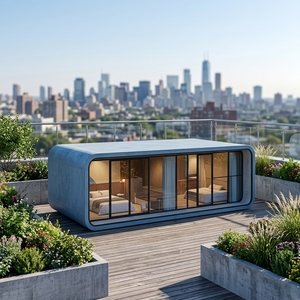 Cápsula Espacial Prefabricada Compacta Inteligente Apple Tiny House: Solución de Vivienda, Glamping Pod, Hotel, Villa, Tienda de Acero de 40 pies - Product Image 5