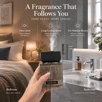Diffuseur d'arômes en verre côtelé de luxe 180 ml, rechargeable USB-C, machine intelligente à huiles essentielles pour la maison et le bureau, parfum personnalisé