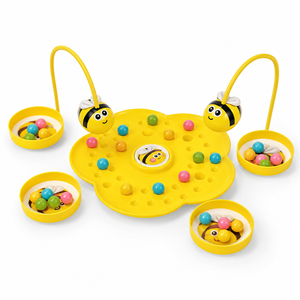 Jeu de table magnétique 3D attrape-abeilles, jouet boule de <span class=keywords><strong>pollen</strong></span> à porter sur la tête, jeu de société <span class=keywords><strong>d</strong></span>'entraînement aux réflexes et à la coordination œil-main pour enfants - Product Image 3